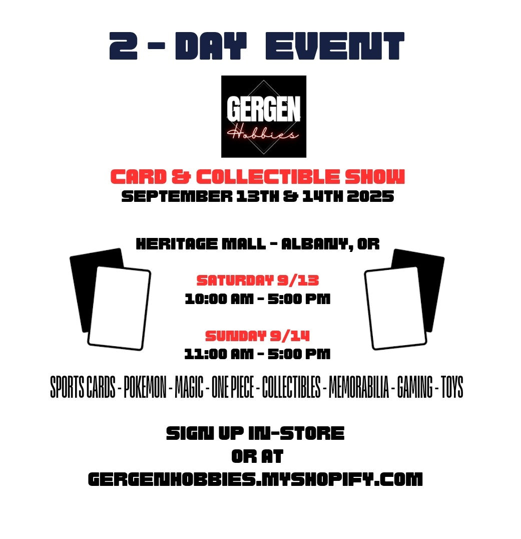 Card Show Event September 13th/14th