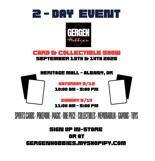 Card Show Event September 13th/14th